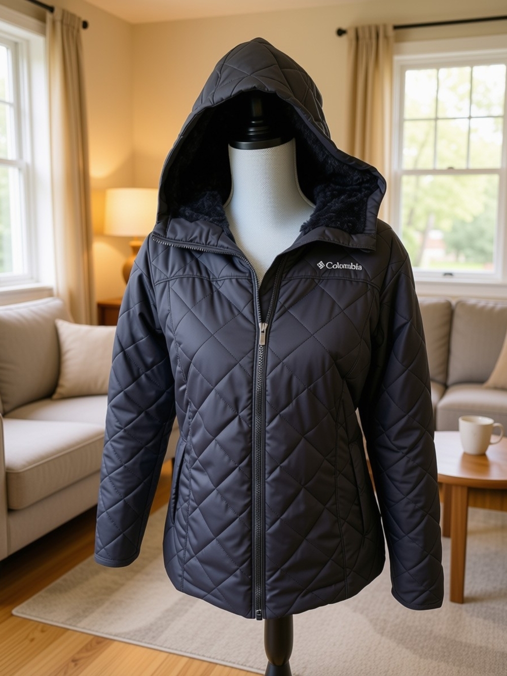 Columbia Women's Copper Crest Hooded Jacket Size M Black